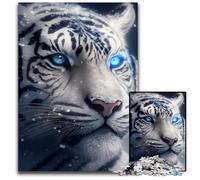 Puzzle Fantasy Tiger per adulti, 1000 pezzi, puzzle in legno, attività divertenti a casa, regalo di compleanno, regali da viaggio, 50x75CM/19,68x29,52 pollici