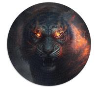 Puzzle Fantasy Tiger per adulti, 1000 pezzi, puzzle rotondo, rompicapo, gioco interattivo per famiglie, adatto dai 14 anni in su, 67,5x67,5 cm.