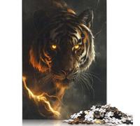 Puzzle Fantasy Tiger Thunder Art con immagini personalizzabili, 100% cartone riciclato, per adulti e adolescenti, 1000 pezzi (75x50 cm)