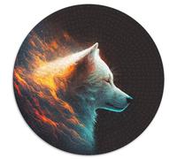 Puzzle Fantasy Wolf da 1000 pezzi in cartone, regalo perfetto per la festa della mamma, compleanni, Natale, 67,5x67,5 cm