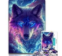 Puzzle Fantasy Wolf da 1000 pezzi per adolescenti e adulti, gioco per famiglie, antistress, sfida difficile, regalo per amici e familiari, 38x26cm