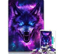 Puzzle Fantasy Wolf da 1000 pezzi per adulti e ragazzi, giocattoli, giochi educativi, antistress, lista dei desideri con Babbo Natale, 38x26cm