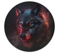 Puzzle Fantasy Wolf da 1000 pezzi per adulti, puzzle rotondo da 1000 pezzi, rompicapo ad alta difficoltà per adolescenti, 67,5x67,5 cm