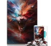 Puzzle Fantasy Wolf da 1000 pezzi per adulti, regalo, gioco stimolante e decorazione da parete per famiglie, regali unici per compleanno e Natale, 38x26cm