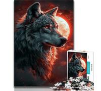 Puzzle fantasy Wolf per adolescenti, gioco per famiglie, antistress, sfida difficile, collezione di artisti, belle arti (38x26cm)