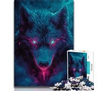 Puzzle fantasy Wolf per adulti e adolescenti, 1000 pezzi, gioco stimolante e per famiglie con pezzi completamente interconnessi e di forma casuale (38x26cm)