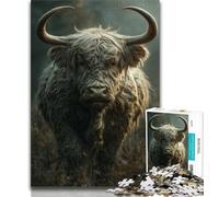 Puzzle Fantasy Yak da 1000 pezzi per adolescenti, antistress, sfida difficile, decorazioni e regali unici per la casa (75x50cm)