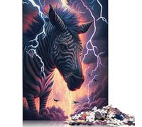 Puzzle Fantasy Zebra Difficile Sfida Puzzle in cartone riciclato al 100% per donne e uomini Regali di Halloween 1000 pezzi (75x50 cm)