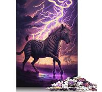 Puzzle Fantasy Zebra, stimolante e stimolante, 100% cartone riciclato, per bambini adulti, regali di Natale, 1000 pezzi (75x50 cm)