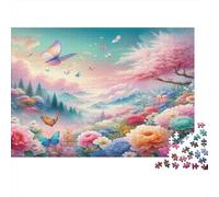 Puzzle Farfalla Primavera 1000 Pezzi 70x50cm Carta Riciclata per Adulti, Difficile, Decorazione Casa, Idea Regalo Originale