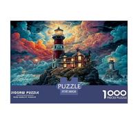 Puzzle Faro sul mare 1000 Pezzi | Difficile E Sfidante | Giochi Di Puzzle E Decorativo Per Casa 38x26cm/1000pcs