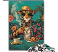 Puzzle Fashion Leopard da 2000 pezzi per adulti, regalo di compleanno per trascorrere il tempo in casa, regali, arte murale per 14+ anni (70x100cm)
