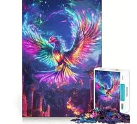 Puzzle "Fenice Arcobaleno che Risorge" per adulti, 1000 pezzi, rompicapo, per il tempo libero a casa, da assemblare, regalo di compleanno (50x75cm)