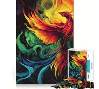 Puzzle "Fenice che risorge" da 1000 pezzi per adolescenti, gioco per allenare la mente, momento di relax, arte da assemblare, regalo stagionale (38x26cm)