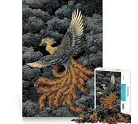 Puzzle "Fenice che risorge tra le nuvole" da 1000 pezzi per adulti, gioco di logica e logica per il tempo libero, bordi lisci, regalo stagionale (50x75cm)