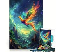 Puzzle "Fenice della Valle" da 1000 pezzi per adolescenti, gioco di logica mentale, evasione rilassante, opera d'arte dai bordi sottili, da collezione (50x75cm)