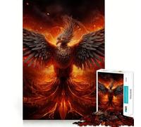 Puzzle "Fenice Rinascita" per adolescenti, 1000 pezzi, gioco divertente e stimolante, decorazione murale con ritagli chiari (38x26cm)