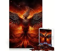 Puzzle "Fenice Rinascita" per adolescenti, 1000 pezzi, gioco divertente e stimolante, decorazione murale con ritagli chiari (38x26cm)
