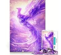 Puzzle Fenice Viola da 1000 pezzi per adulti, gioco cognitivo per momenti di condivisione, assemblaggio di modelli, oggetto ideale per i desideri di Babbo Natale (50x75cm)