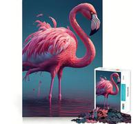 Puzzle fenicottero rosa da 1000 pezzi per ragazzi, gioco di logica, leggero, rilassante, taglio liscio, decorazione da parete (38x52cm)