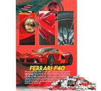 Puzzle Ferrari F40 rosso da 1000 pezzi per adulti, puzzle da 1000 pezzi, puzzle fai da te come regalo di compleanno 1000 pezzi (75x50 cm)