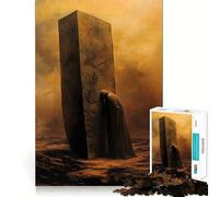 Puzzle Figura Solitaria di Monolith per adolescenti, 1000 pezzi, gioco di logica, rilassante, taglio preciso, (50x75cm)