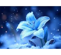 Puzzle Fiore Puzzle 3000 Pezzi Giglio Jigsaw Legno, Classici per Adulti DIY Gioco da Sfida si adattano perfettamente tra loro lettere sul retro Jigsaws for Kids and Adults Age 14 Years Regalo U-790