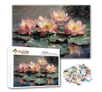 Puzzle Fiore Puzzle 3000 Pezzi Loto, Adulti e Adolescente Divertente Giocattolo per Giocare, Impegnativi Impossibile Jigsaw con Poster e Borsa Chiusa per Decorazioni Casa Parete, Regalo Donna Uomo L-5