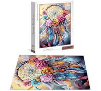 Puzzle Fiore Puzzle 5000 Pezzi Jigsaw Adulti DIY Classici Gioco, Puzzles a Forma di Cacciatore di sogni, Giochi Rilassamento e Intelligence per 14 Anni 156 x 105 cm/5000 pcs con Scatola Regalo B-7874