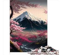 Puzzle fiori ciliegio giapponesi adulti Puzzle 1000 pezzi adulti e bambini Puzzle in legno Adatto adulti e bambini età superiore a 12 anni Giocattoli educativi (50x75 cm)