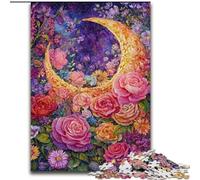 Puzzle Fiori Luna 1000 pezzi per adolescenti, adatto dai 14 anni in su, idee regalo per migliorare la memoria (50x75cm)