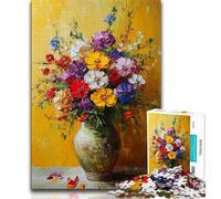 Puzzle "Fiori nel vaso" per adolescenti, puzzle da 1000 pezzi, aiuta il cervello a esercitare i giocattoli avvincenti per coltivare la pazienza, un'opera d'arte 50x75cm