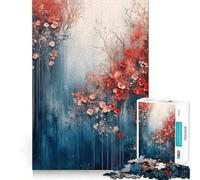Puzzle floreale ad acquerello per adulti,1000 pezzi,gioco di memoria e allenamento per la mente,taglio preciso,finitura di alta qualità,un modo coinvolgente per trascorrere il tempo libero (38x26cm)