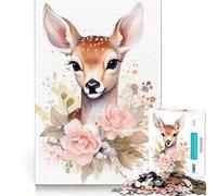 Puzzle floreale ad acquerello per adulti,1000 pezzi,gioco di memoria,montaggio sicuro e stabile,gioco significativo per costruire connessioni (50x75cm)