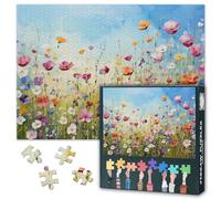 Puzzle floreale da 1000 pezzi, per adulti, puzzle Jigsaw 1000 pezzi difficili e sfida, motivo floreale, 70 x 50 cm, puzzle per la famiglia, regalo per la notte e decorazione per la casa (serie
