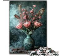 Puzzle floreali per adolescenti, adatti dai 14 anni in su, decorazioni da parete, regali unici e di compleanno (26x38cm)