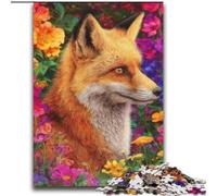 Puzzle Flower Fox da 2000 pezzi per adulti, regali, giochi divertenti per famiglie, attività divertenti a casa, regalo di compleanno, regali da viaggio (70x100cm)