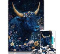 Puzzle Flower Yak da 1000 pezzi per adolescenti, gioco stimolante, ideale come regalo per tutta la famiglia (38x26cm)