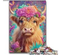 Puzzle Flower Yak da 2000 pezzi per adulti, regalo per 14+ anni, allena il tuo cervello e le tue mani, gioco di Natale (70x100cm)