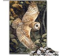 Puzzle Flying Owl da 1000 pezzi per adulti e adolescenti, giocattoli avvincenti per la decorazione della casa (26x38cm)