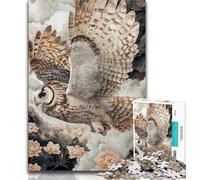 Puzzle Flying Owl da 1000 pezzi per adulti e adolescenti, sfida difficile e antistress, ideale come regalo per tutta la famiglia (38x26cm)