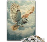 Puzzle Flying Owl da 1000 pezzi per adulti, regalo, gioco per famiglie, antistress, sfida difficile, fantastici regali e giocattoli (38x26cm)
