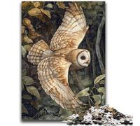 Puzzle Flying Owl per adulti da 1000 pezzi, gioco stimolante e per famiglie con pezzi completamente interconnessi di forma casuale (50x75cm)