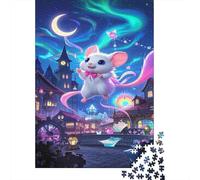 Puzzle Flying Squirrel A 1000 Pezzi Per Adulti,Starry Sky Elements Gioco Diabilità Impossibile Puzzle in Legno Gioco Intellettivo Familiare Regali Di Festa 1000pcs (75x50cm)