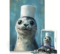 Puzzle "Foca nel Cappello" da 1000 pezzi per adolescenti: migliora la memoria, rilassa e crea un'atmosfera creativa (50x75cm)
