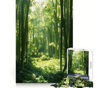 Puzzle "Foresta di bambù alla luce del sole" per adulti, 1000 pezzi, stimolante per la mente, facile da realizzare e rilassante, incastro perfetto, ideale come regalo di compleanno (38x52cm)