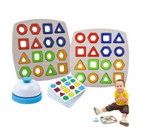 Puzzle Forme - Modelli Interattivi | Gioco Interattivo Di Associazione con Campanello,per Bambini E Ragazze Di 3 Anni O Più Due Giocatori Viaggio Compleanno