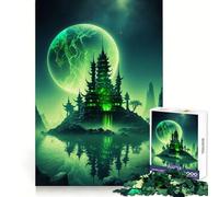 Puzzle "Fortezza al Neon" per adulti, 1000 pezzi, gioco di logica e abilità, antistress, taglio preciso, regalo prezioso (38x52cm)