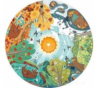 PUZZLE 16 PEZZI rotondo QUATTRO STAGIONI four seasons HAPE con luce centrale E16