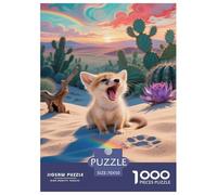 Puzzle Fox A 1000 Pezzi, Puzzle Desert Landscape Adulti Gioco Diabilità Impossibile Puzzle Arte Giochi Rilassamento E Intelligenza Regalo Per Amore E Amico 70x50cm/1000pcs